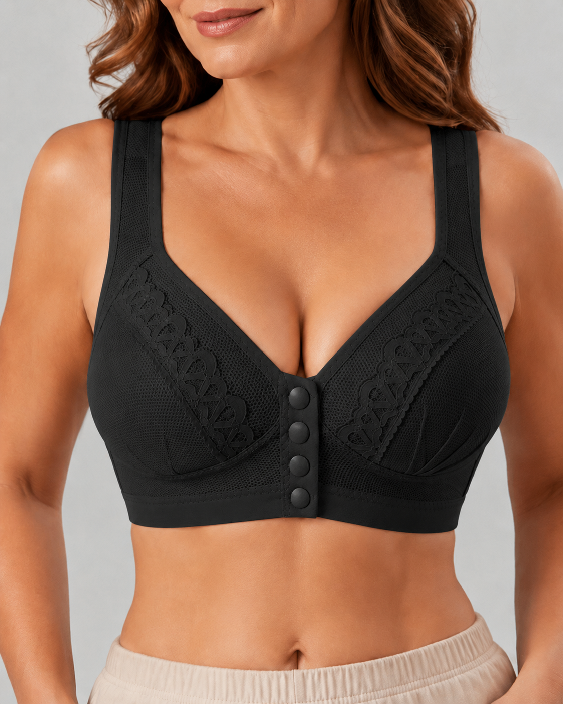 Front-Close Full Cup Wire-Free Seamless Bra