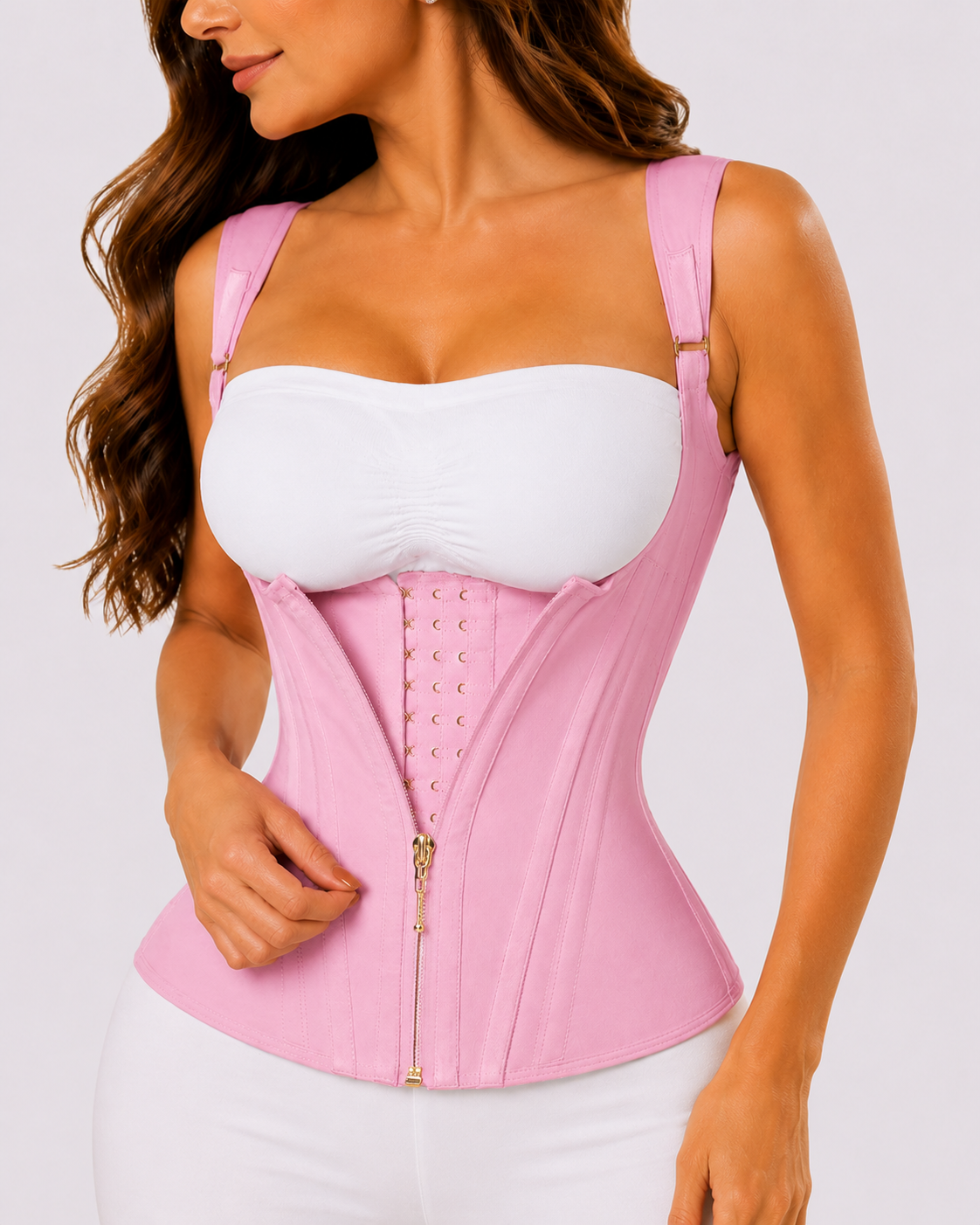 Double Compression Hook & Zip Waist Trainer