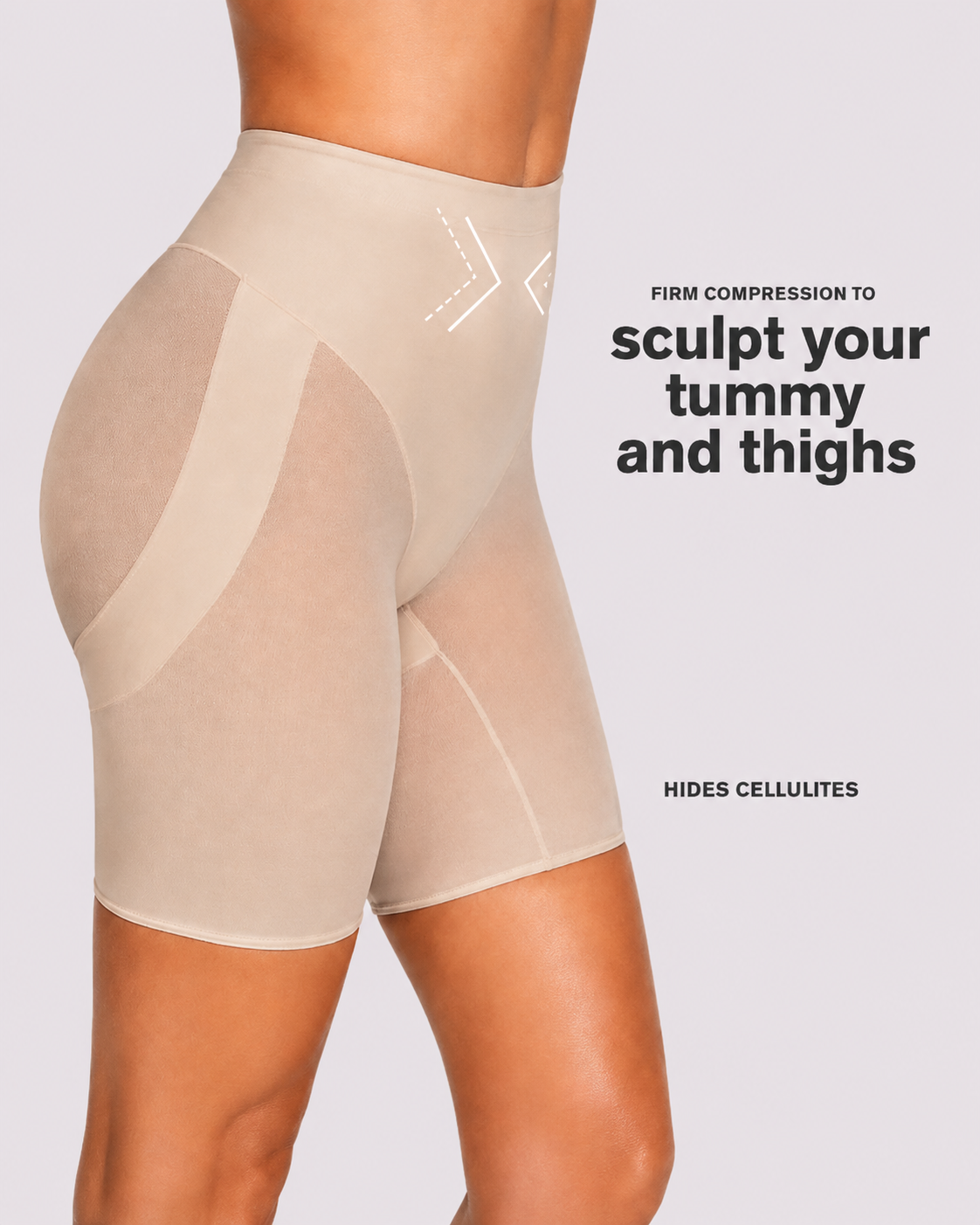 Tummy Control Seamless High-Waist Shaper Shorts