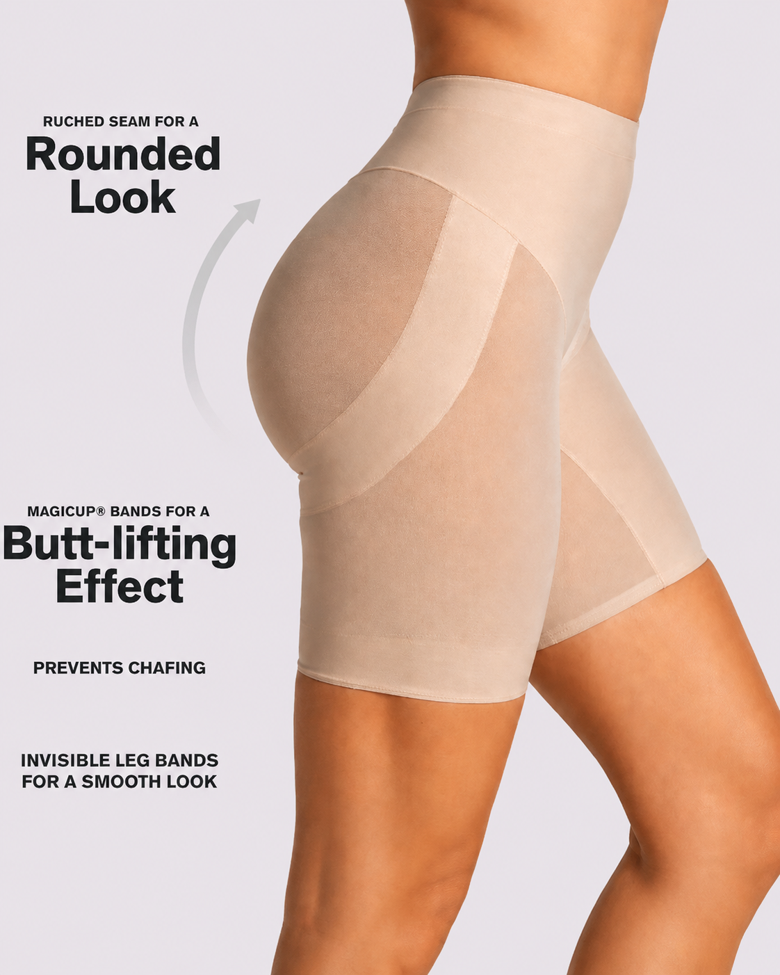 Tummy Control Seamless High-Waist Shaper Shorts