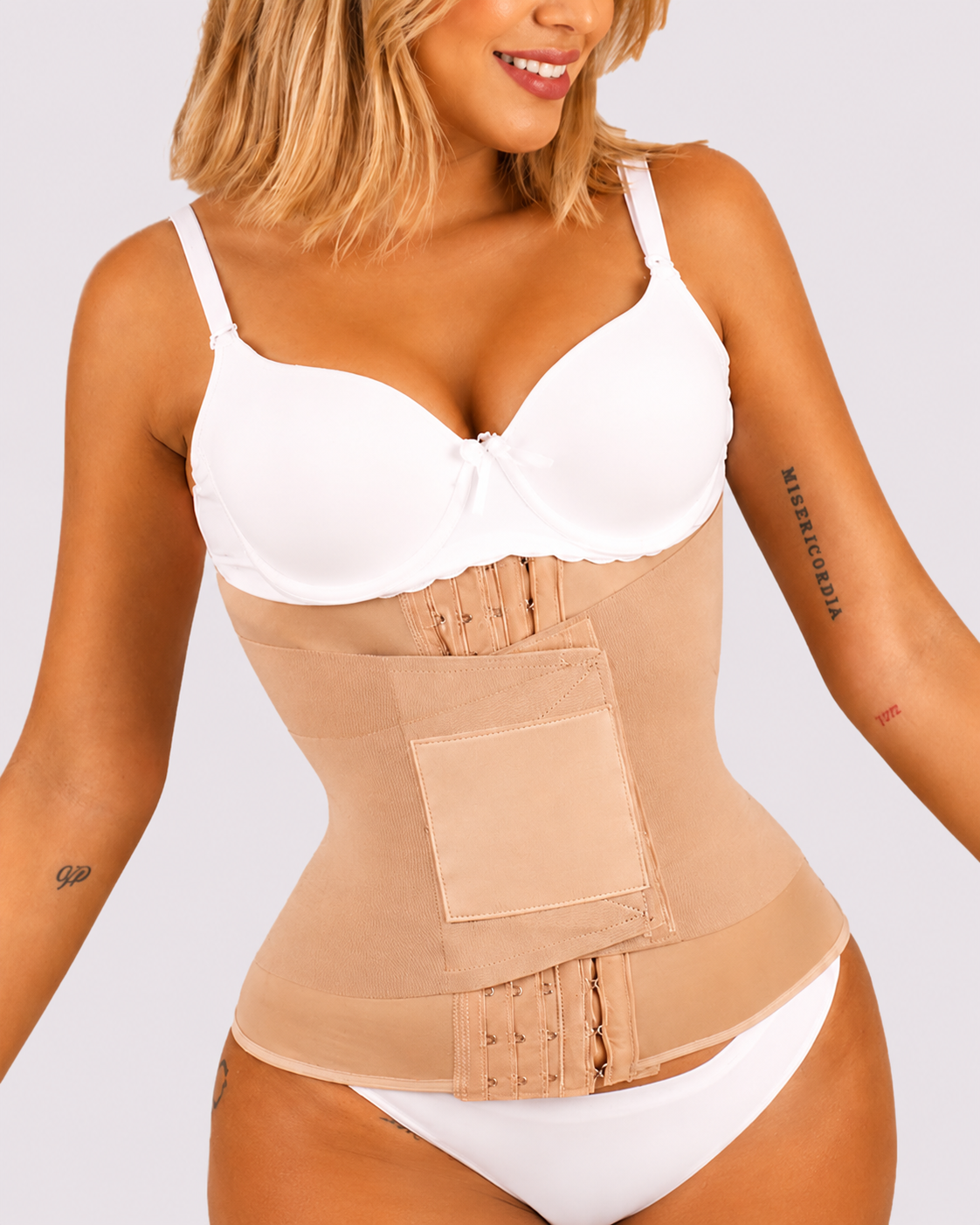 Tummy Control Double Compression Hook & Eye Waist Trainer