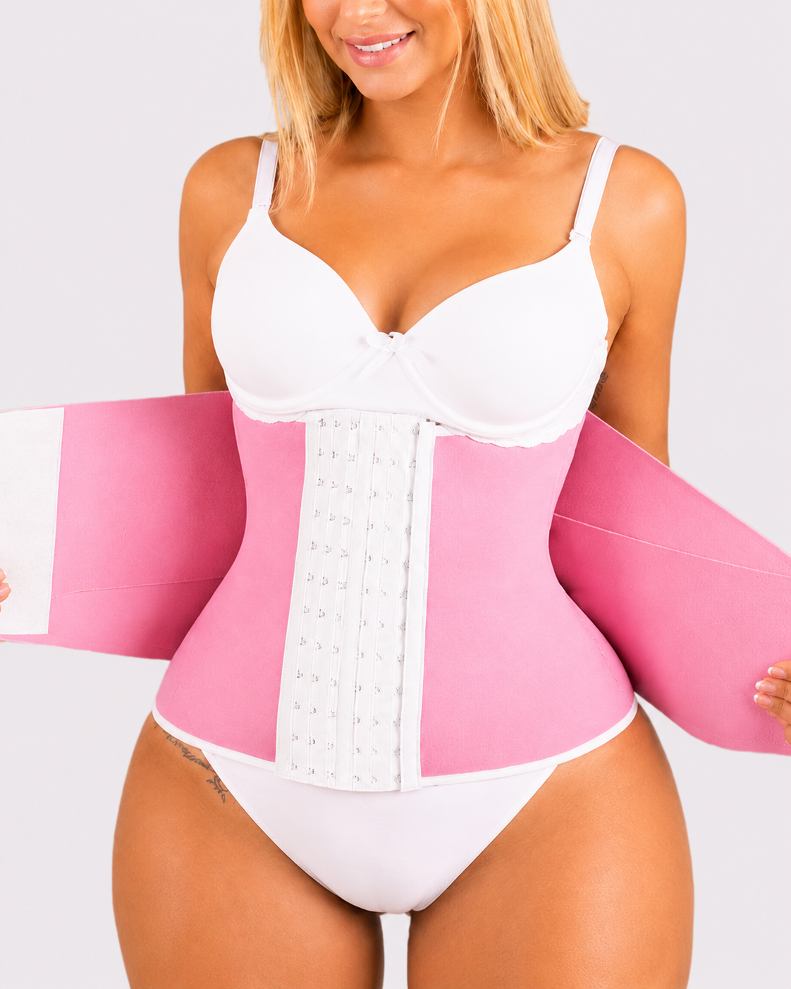 Tummy Control Double Compression Hook & Eye Waist Trainer