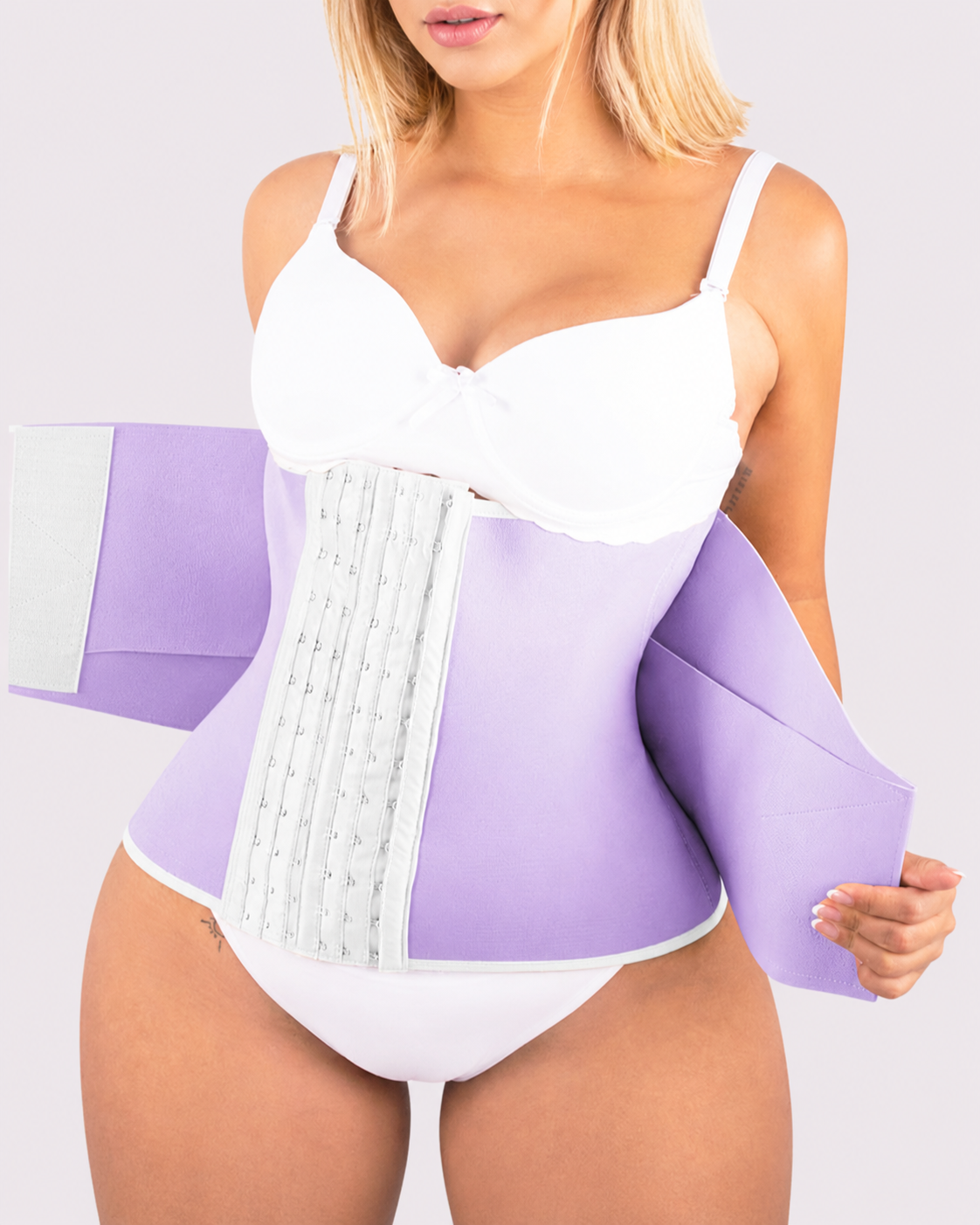 Tummy Control Double Compression Hook & Eye Waist Trainer