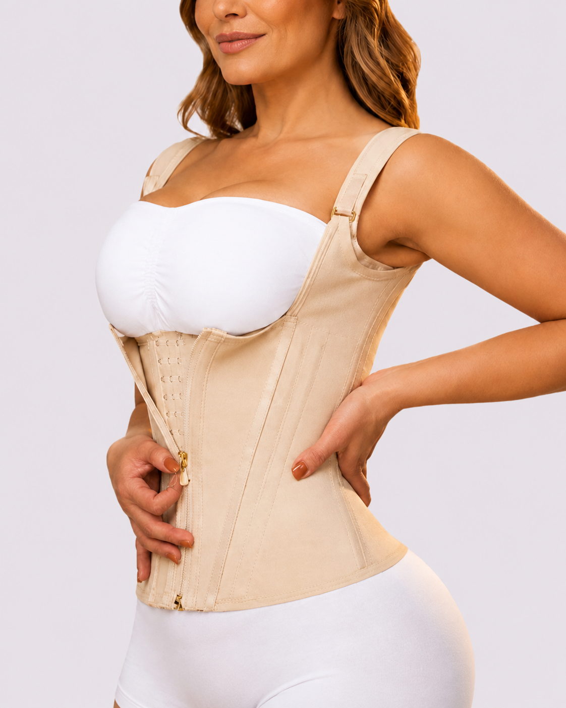 Double Compression Hook & Zip Waist Trainer