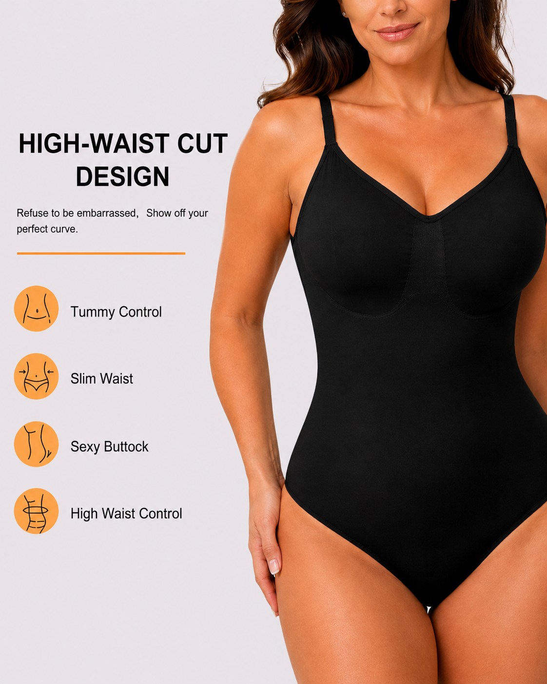 Tummy Control Seamless Low-Back Thong Bodysuit