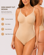Tummy Control Seamless Low-Back Thong Bodysuit