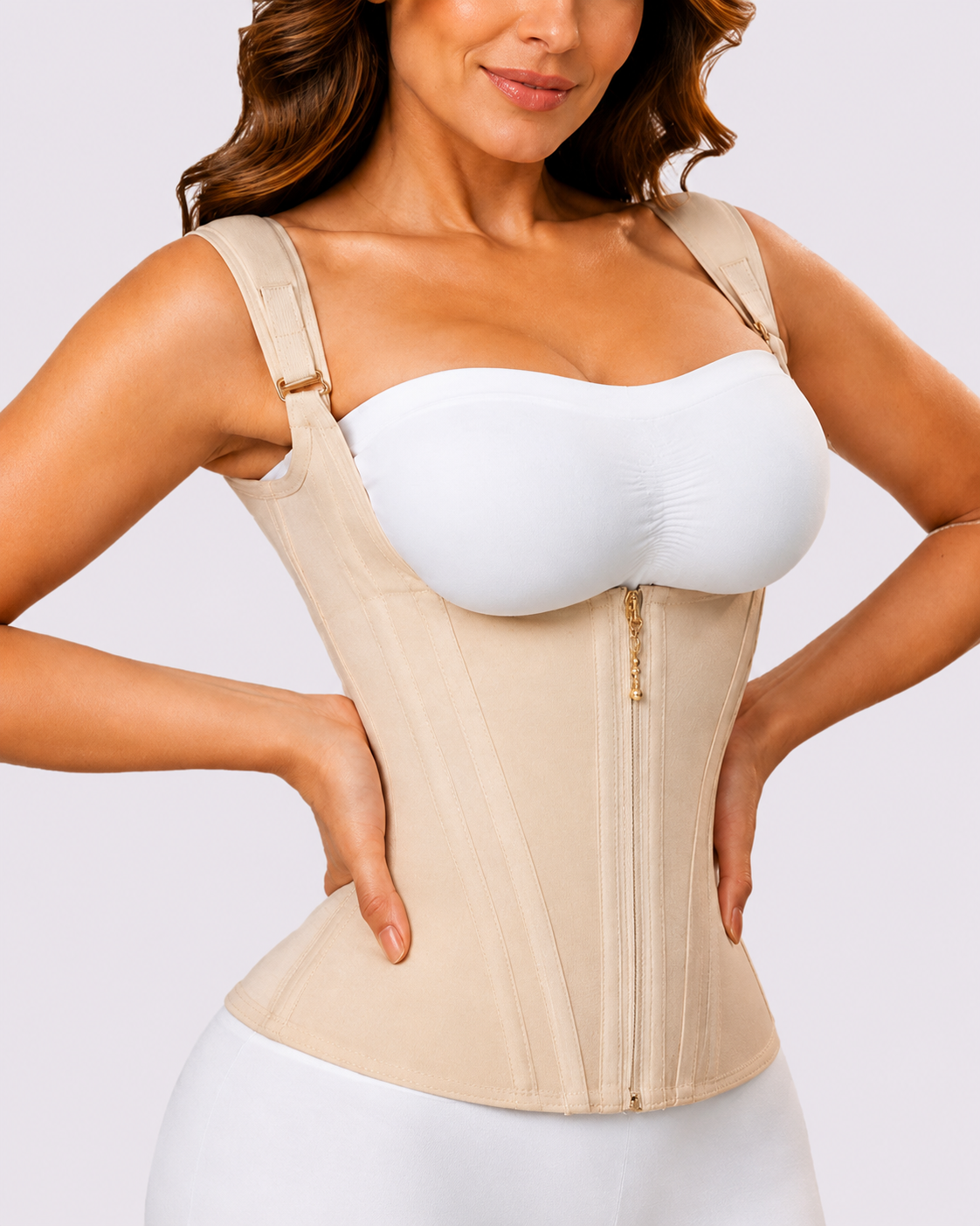 Double Compression Hook & Zip Waist Trainer