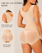 Tummy Control Seamless Open-Bust Shapewear Bodysuit
