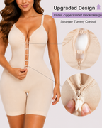 Tummy Control Seamless Zipper Bodysuit Shapewear