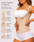 Double Compression Hook & Zip Waist Trainer