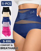 Tummy Control High-Waisted Mesh Shaping Panties