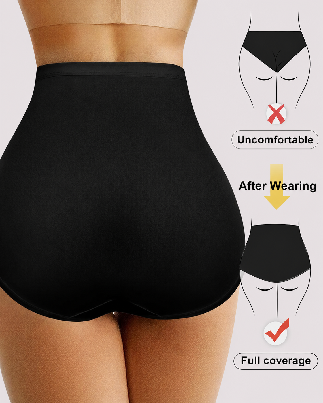 Tummy Control High-Waisted Mesh Shaping Panties