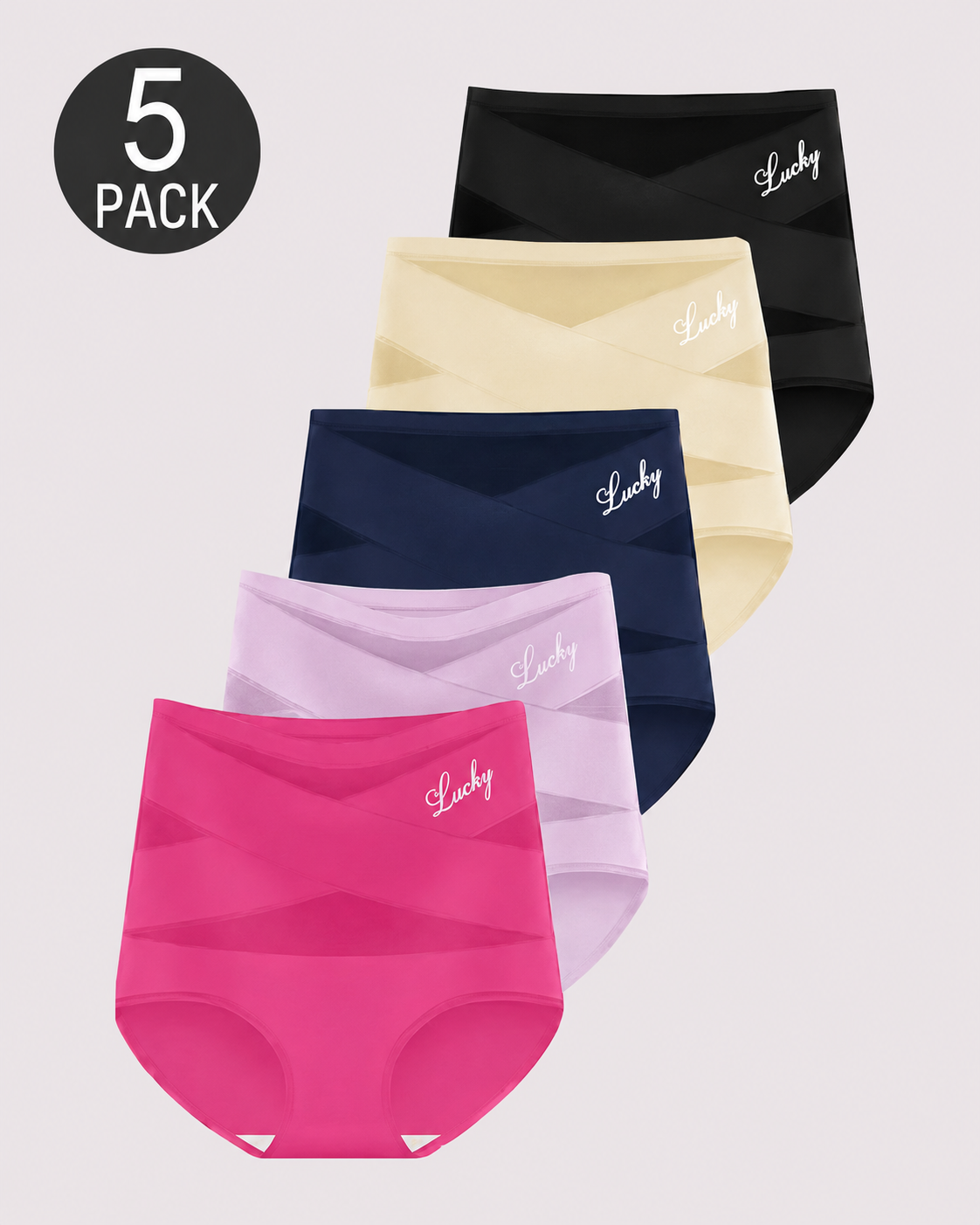 Tummy Control High-Waisted Mesh Shaping Panties