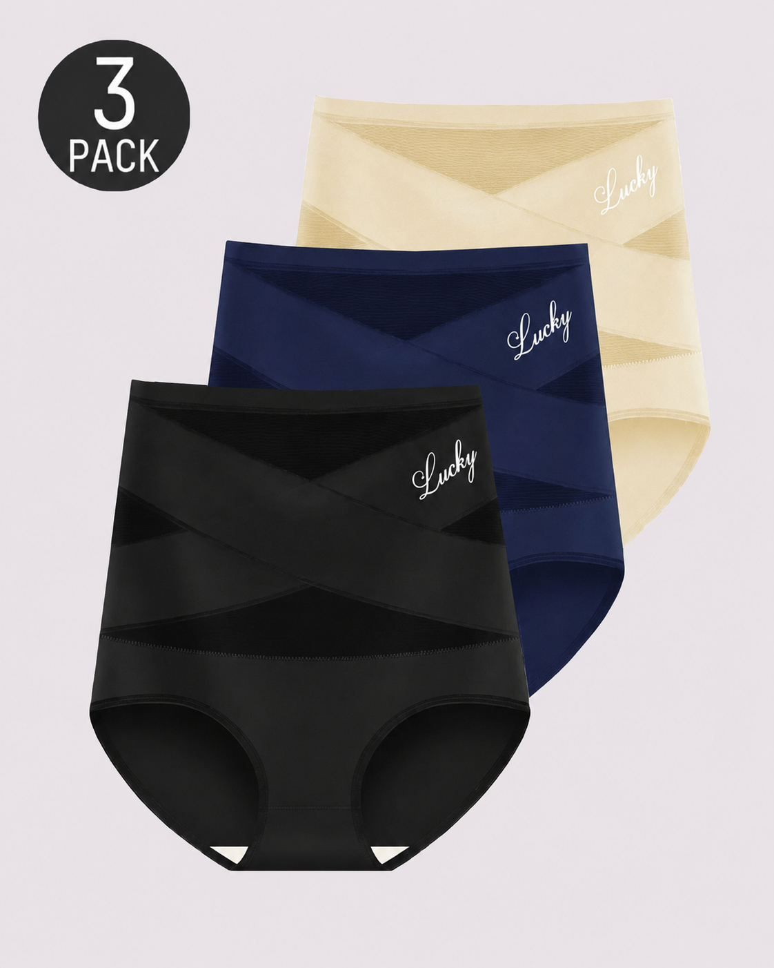 Tummy Control High-Waisted Mesh Shaping Panties