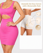 Seamless Butt-Lifting Shorts with Removable Padding