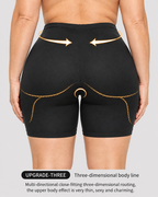 Seamless Butt-Lifting Shorts with Removable Padding