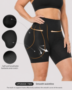 Seamless Butt-Lifting Shorts with Removable Padding