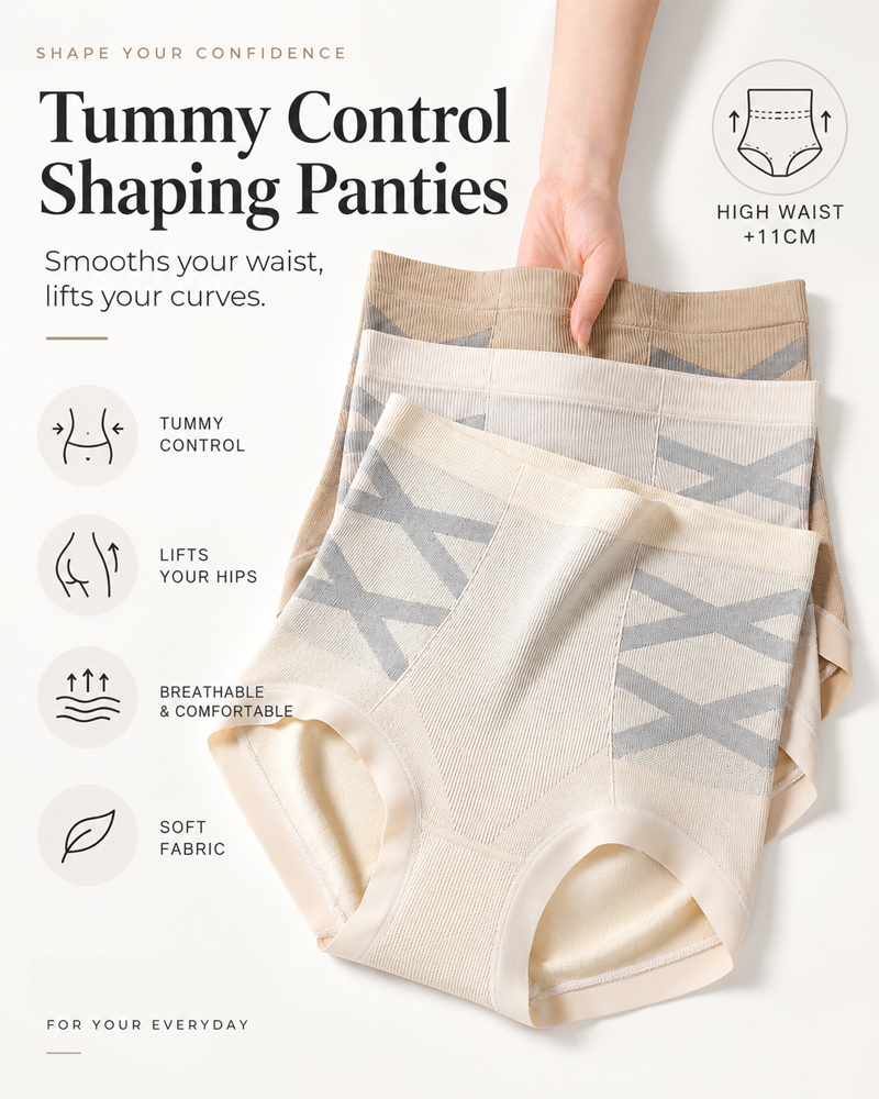 High-Waisted Tummy Control Shaping Panties
