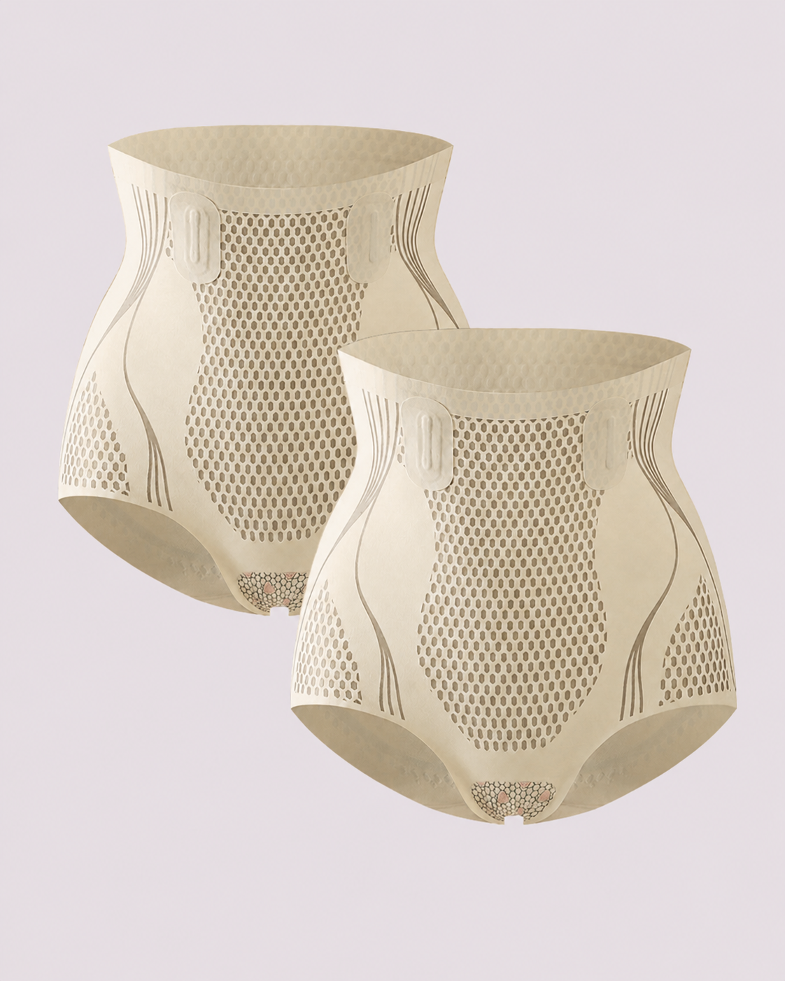 Breathable High-Waist Support Compression Briefs