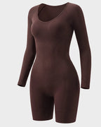 Long Sleeve Easy-Access Butt Lifting Bodyshaper