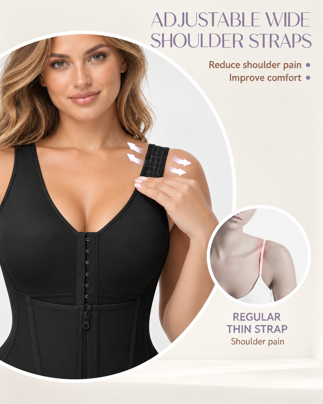 Waist Sculpting Lace Trim Full Body Shaper