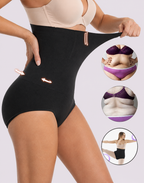 Waist-Slimming High-Rise Ribbed Butt-Lift Shaping Panties