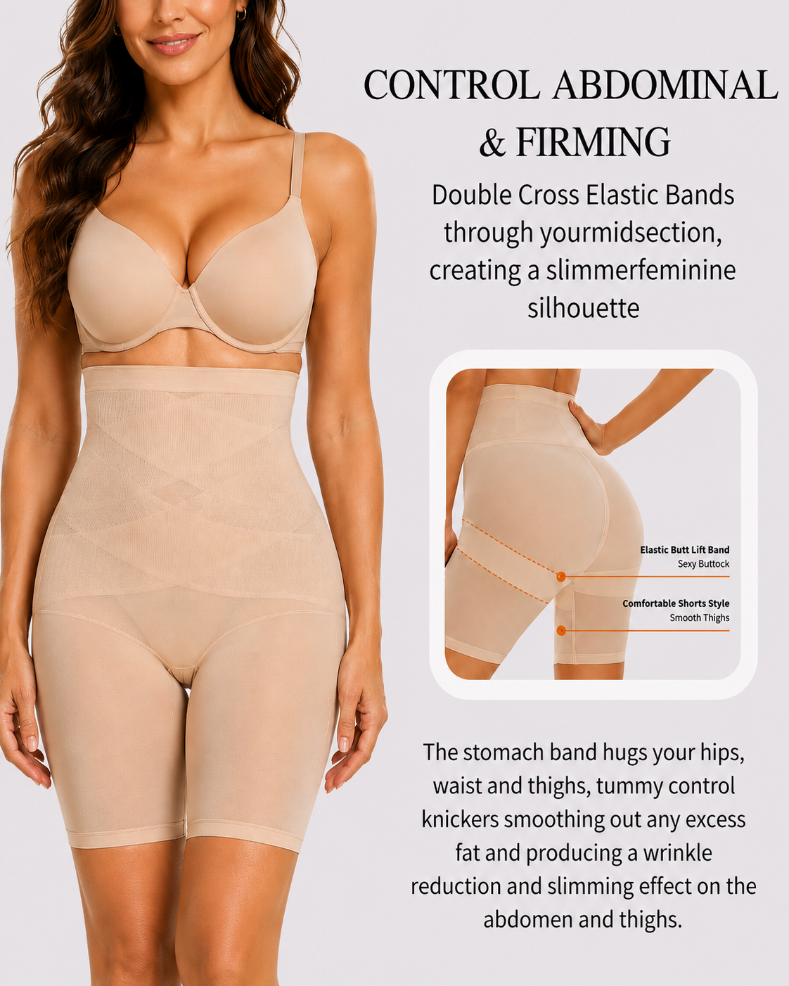 Tummy Control & Butt Lifting Seamless High-Waist Shaper Shorts