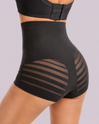 Waist-Sculpting High-Rise Mesh Butt-Lift Shaper Shorts