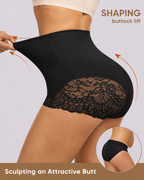 High Waist Tummy Control Shapewear Underwear Seamless Elastic Lace Panties