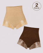 High Waist Tummy Control Shapewear Underwear Seamless Elastic Lace Panties
