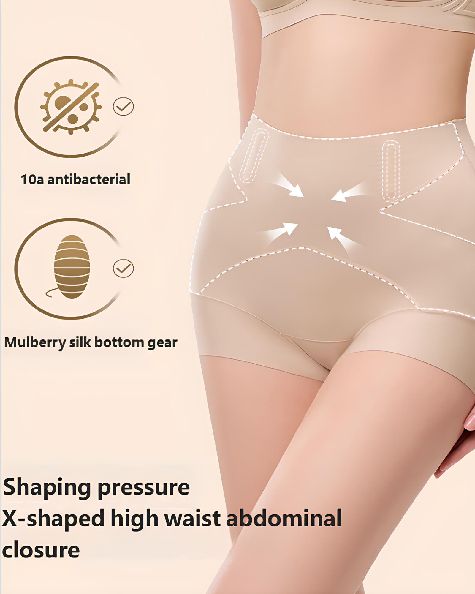 Tummy-Control X-Compression High-Waist Seamless Shaper Shorts