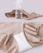Tummy-Sculpting Cross-Compression High-Waist Lace Shaper Shorts