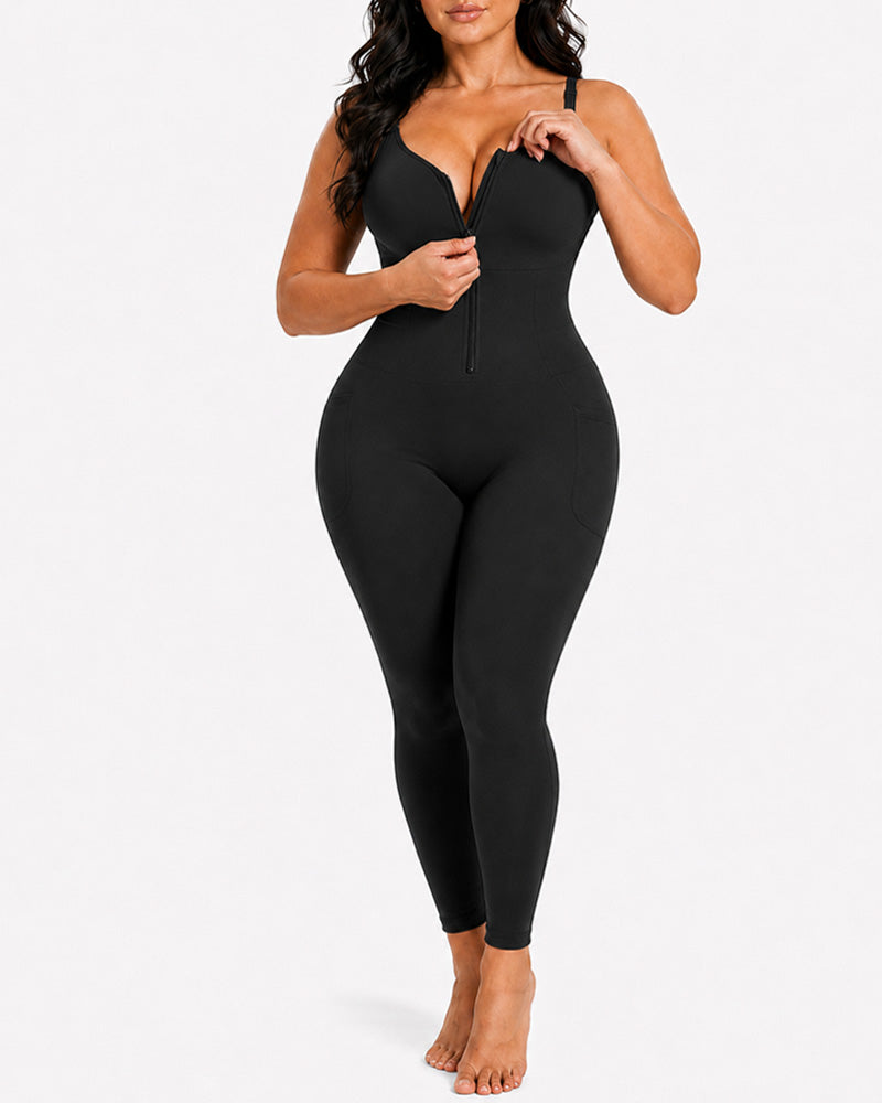 Front Zipper Tummy Control Easy-to-Wear Body Shaper