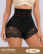 High Waist Tummy Control Shapewear Underwear Seamless Elastic Lace Panties