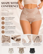 High Waist Cross Compression Shaping Panties