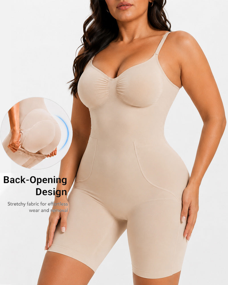Seamless Back Pull-Down Tummy Control Bodysuit Main image