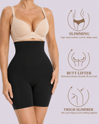 Butt-Lifting High-Waist Padded Thigh-Slimming Shaper Shorts