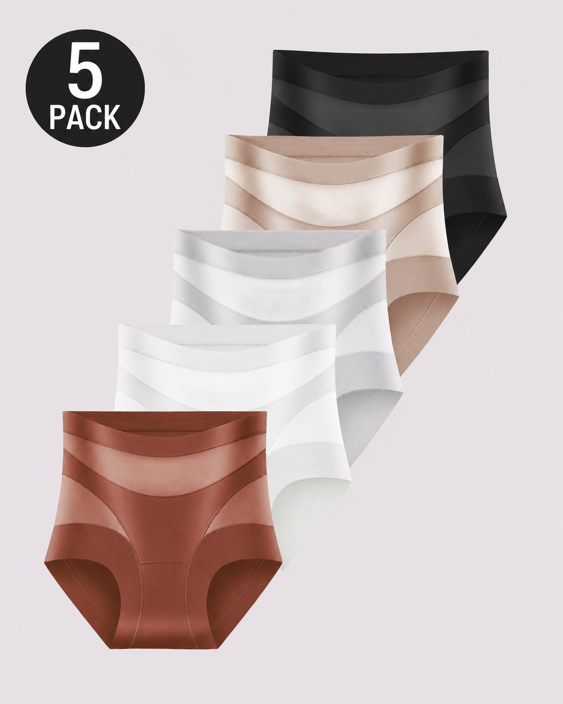 Sculpting High-Rise Sheer Panel Control Briefs