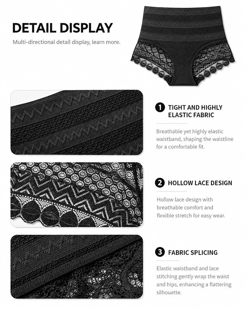 High Waist Breathable Mesh Shaping Panties