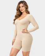 Long Sleeve Easy-Access Butt Lifting Bodyshaper