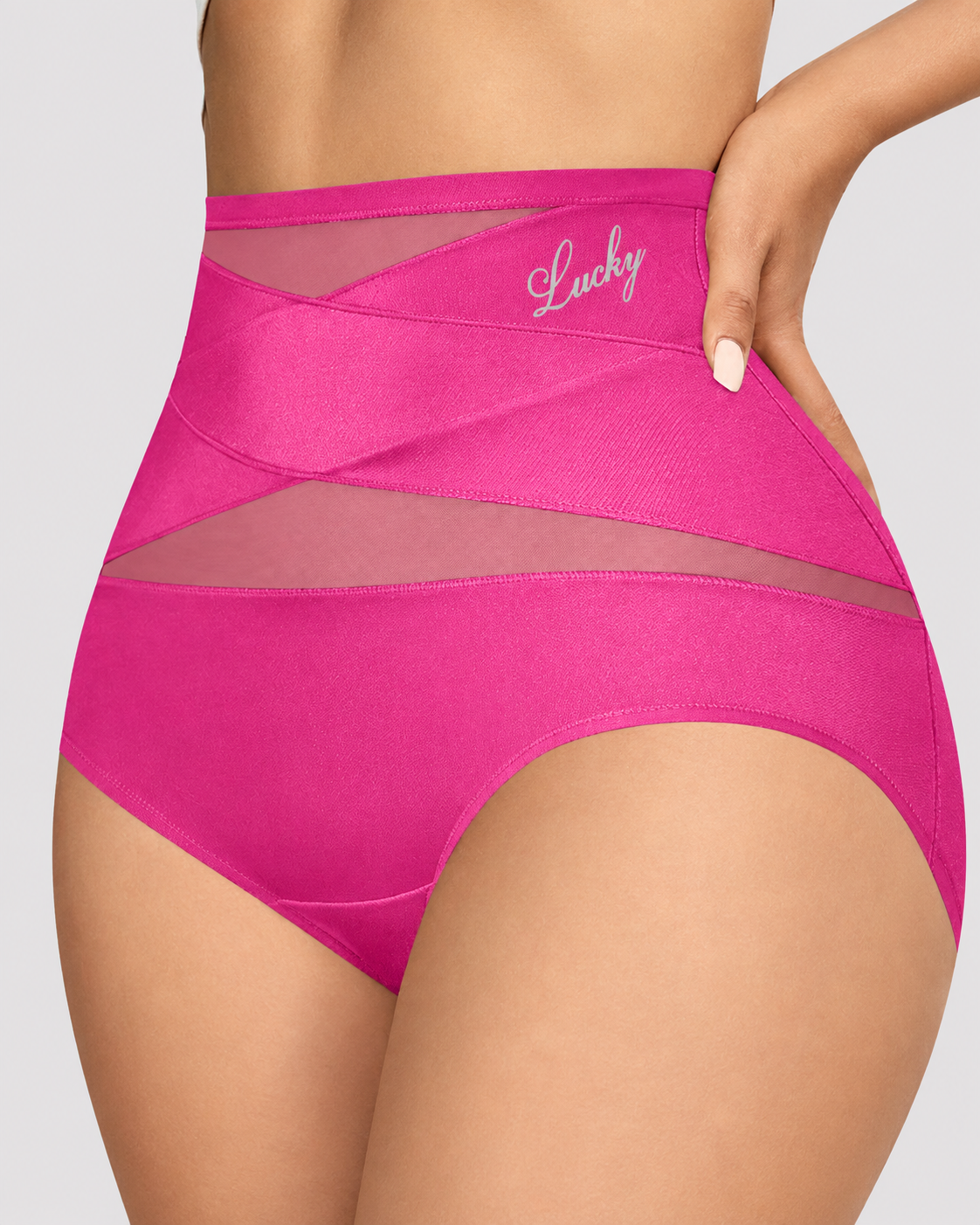 Tummy Control High-Waisted Mesh Shaping Panties