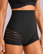 Waist-Sculpting High-Rise Mesh Butt-Lift Shaper Shorts