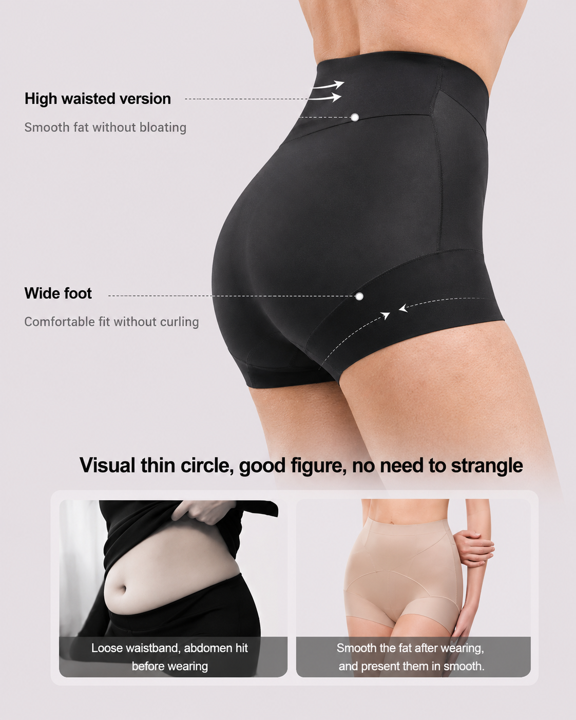 Tummy-Control X-Compression High-Waist Seamless Shaper Shorts