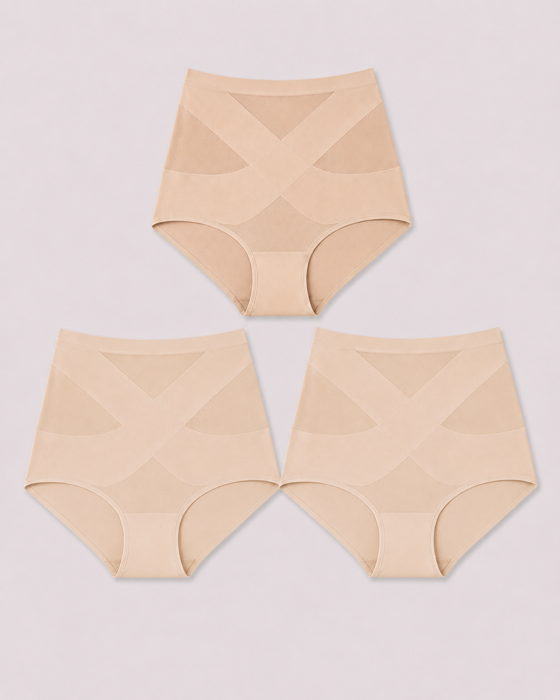 Tummy Control Cross-Compression Seamless Briefs