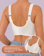 Wireless Lift Satin Wide-Strap Support Bra