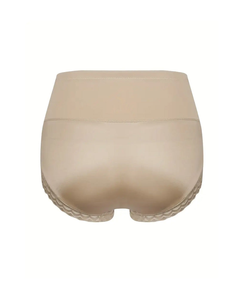Tummy Control High-Waist Lace Panel Shaping Briefs