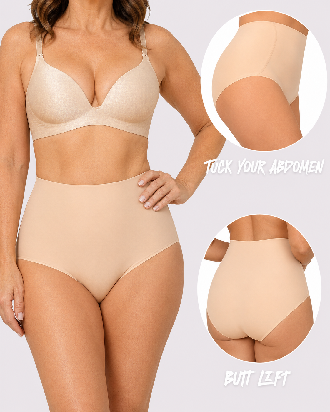 Butt-Lifting Double-Layer High-Waist Shaping Panties