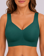Wireless Lift Wide-Strap Seamless Jelly Support Bra