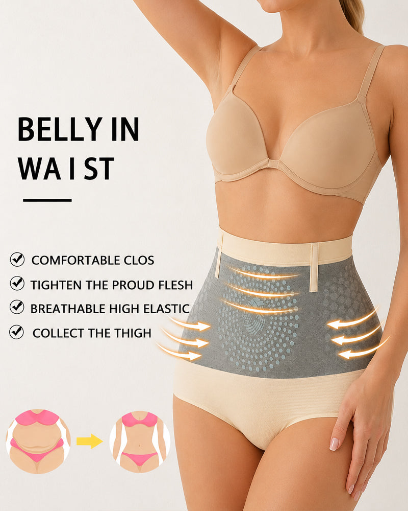 Thermal Tummy-Control High-Waist Breathable Shaping Briefs