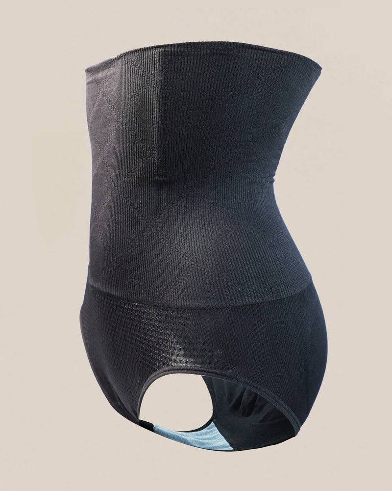 Waist-Slimming High-Rise Ribbed Butt-Lift Shaping Panties